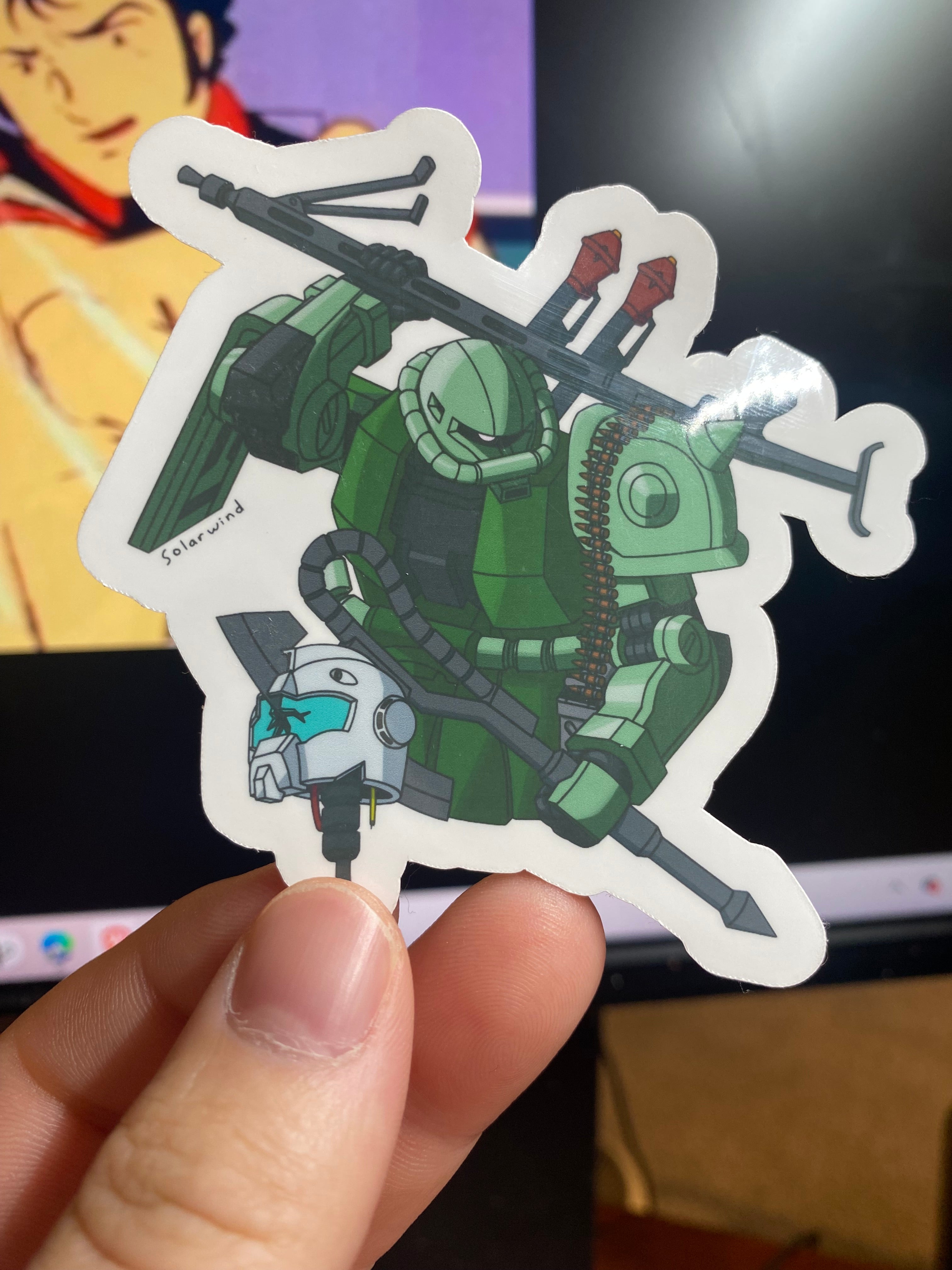 Zaku vinyl sticker