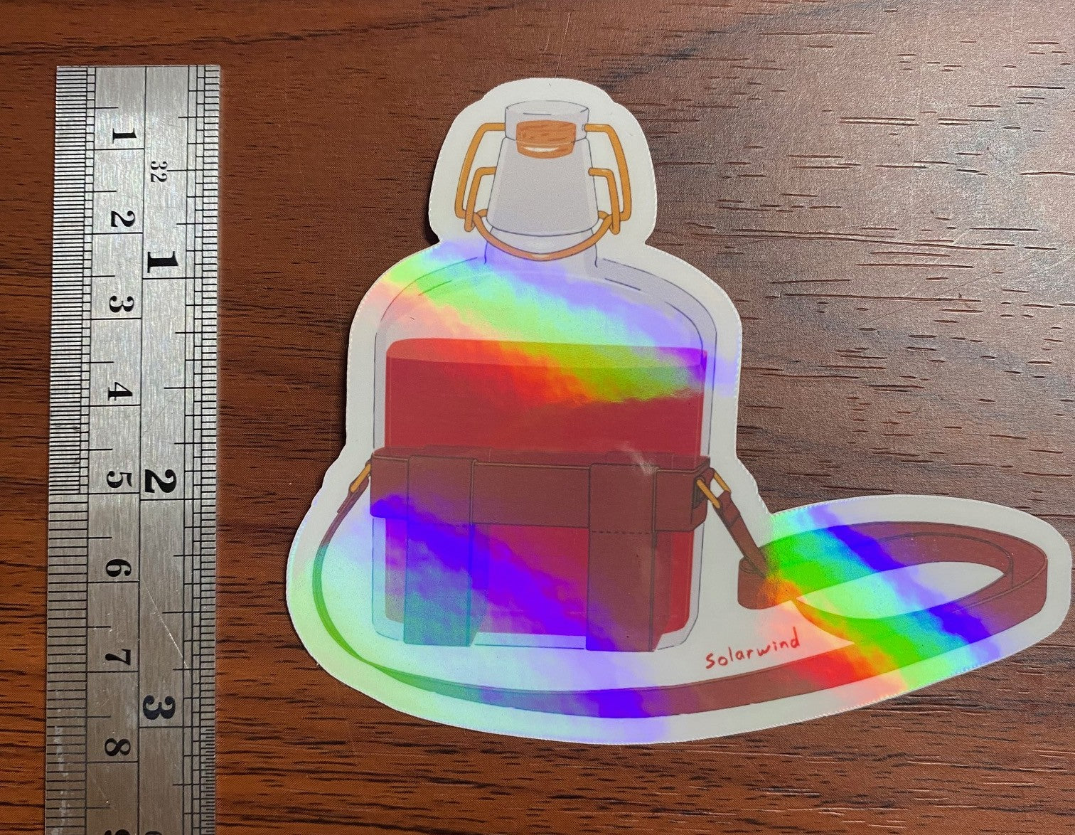 Health Potion holographic vinyl sticker