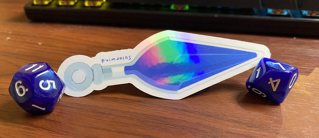 Wisdom Potion holographic vinyl sticker