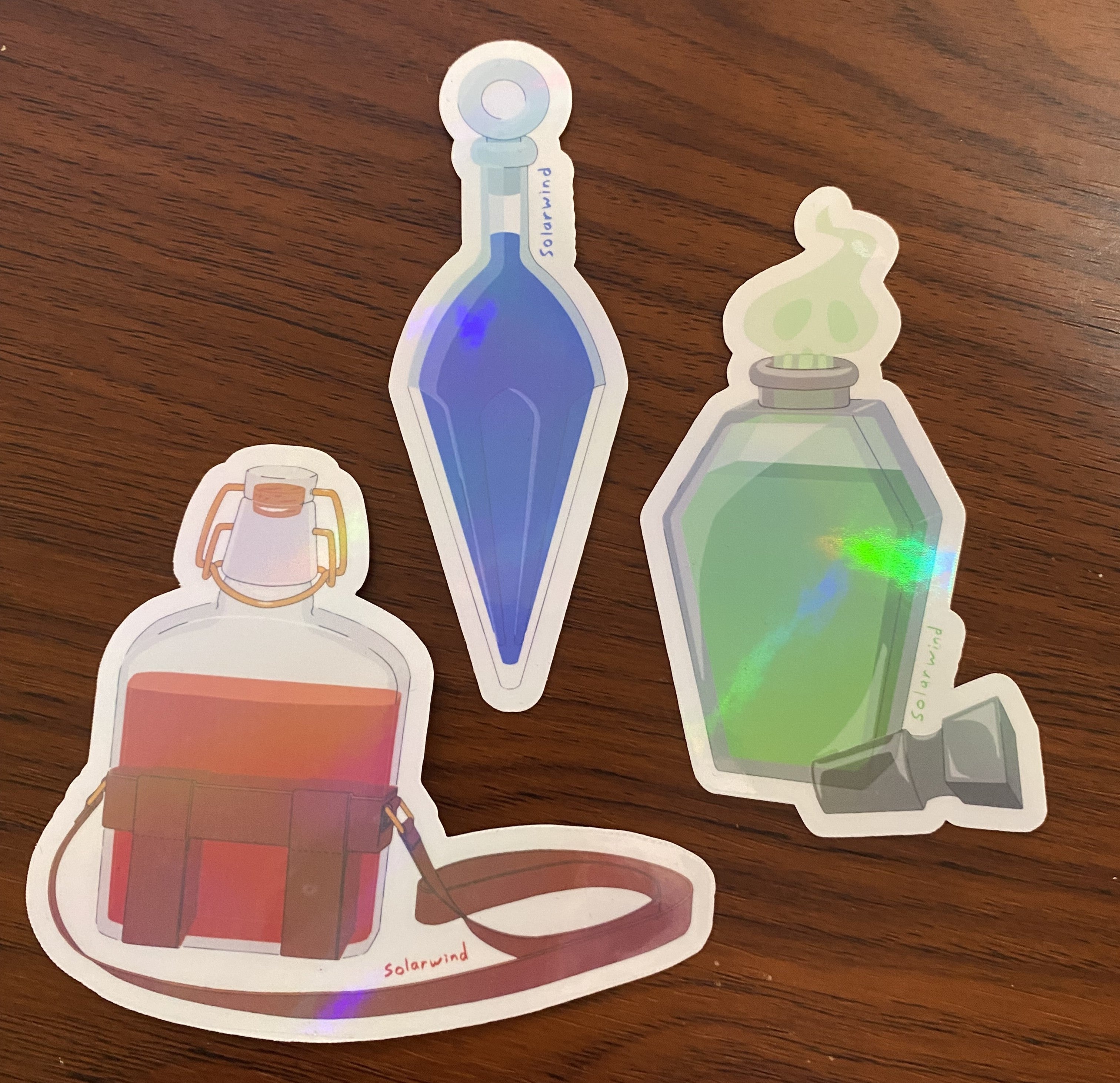 Magic Potion holographic vinyl sticker bundle